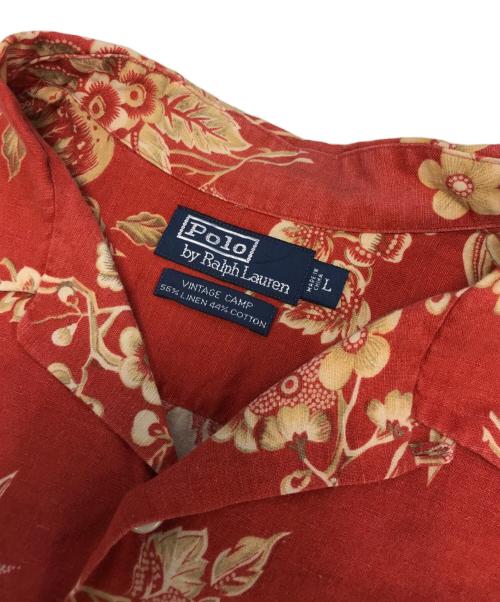 POLO RALPH LAUREN（ポロ・ラルフローレン）POLO RALPH LAUREN (ポロ・ラルフローレン) アロハシャツ レッド サイズ:Lの古着・服飾アイテム