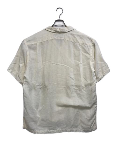 POLO RALPH LAUREN（ポロ・ラルフローレン）POLO RALPH LAUREN (ポロ・ラルフローレン) リネンコットンオープンカラーシャツ アイボリー サイズ:Lの古着・服飾アイテム