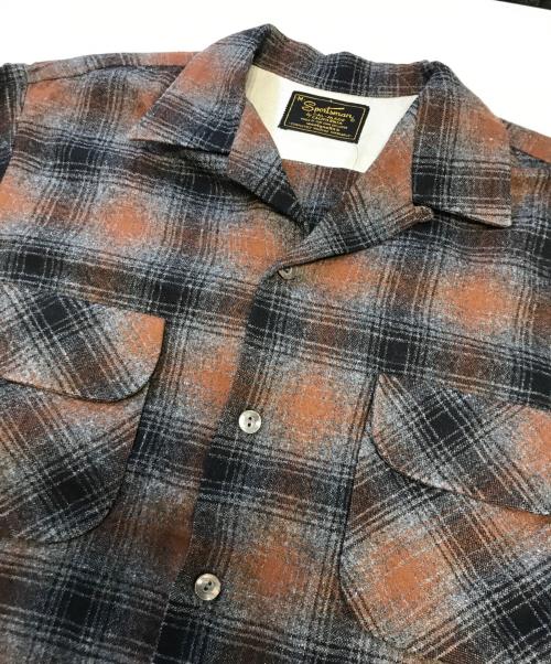 SPORTSMAN（スポーツマン）SPORTSMAN (スポーツマン) ボードシャツ ブラウン サイズ:Mの古着・服飾アイテム