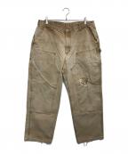 CarHarttカーハート）の古着「ダブルニーペインターパンツ」｜ブラウン
