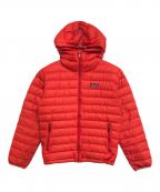 Patagoniaパタゴニア）の古着「Down Sweater Full-Zip Hoody」｜レッド