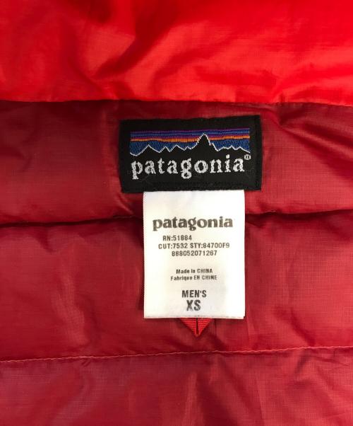 Patagonia（パタゴニア）Patagonia (パタゴニア) Down Sweater Full-Zip Hoody レッド サイズ:XSの古着・服飾アイテム