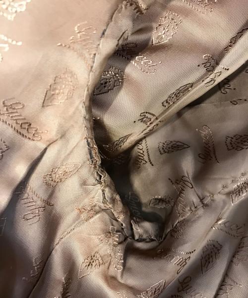 GUCCI（グッチ）GUCCI (グッチ) レザーテーラードジャケット ブラウン サイズ:48の古着・服飾アイテム