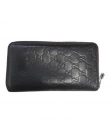 GUCCI（グッチ）の古着「ラウンドファスナー長財布」｜ブラウン