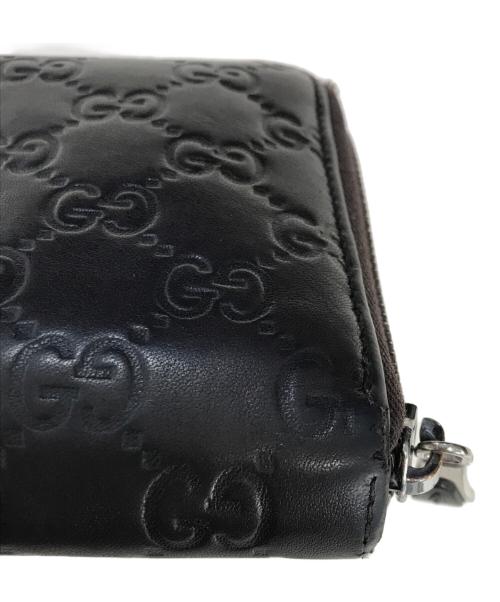 GUCCI（グッチ）GUCCI (グッチ) ラウンドファスナー長財布 ブラウン サイズ:表記なしの古着・服飾アイテム