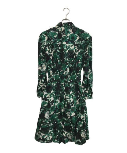 KENZO（ケンゾー）KENZO (ケンゾー) シルクブレンドワンピース グリーン サイズ:36の古着・服飾アイテム