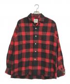 Wellingtonウェリントン）の古着「ウールオープンカラーシャツ」｜レッド