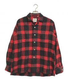 Wellington（ウェリントン）の古着「ウールオープンカラーシャツ」｜レッド