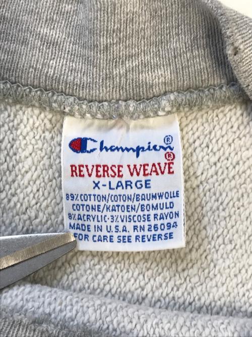 Champion（チャンピオン）Champion (チャンピオン) リバースウィーブスウェット グレー サイズ:XLの古着・服飾アイテム