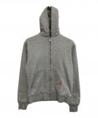 CarHarttカーハート）の古着「裏サーマルジップパーカー」｜グレー