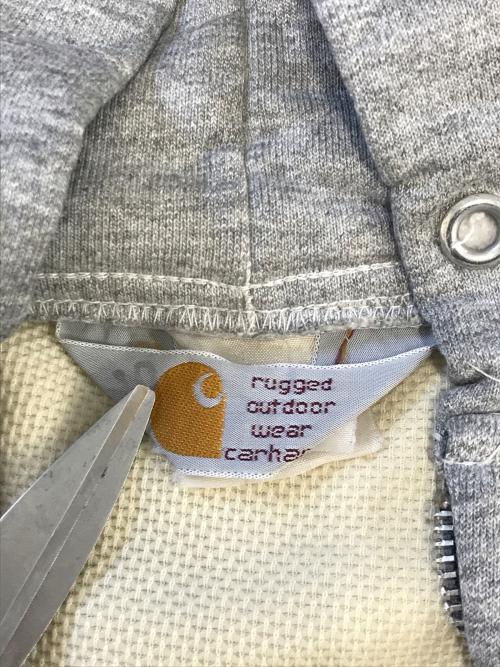 CarHartt（カーハート）CarHartt (カーハート) 裏サーマルジップパーカー グレー サイズ:表記なしの古着・服飾アイテム