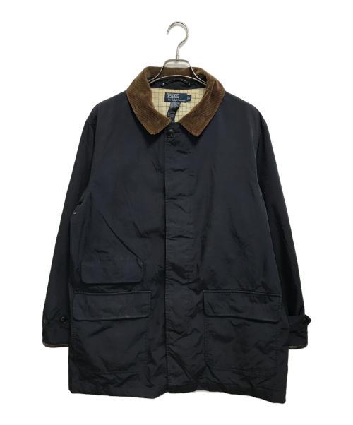 POLO RALPH LAUREN（ポロ・ラルフローレン）POLO RALPH LAUREN (ポロ・ラルフローレン) ステンカラーコート ネイビー サイズ:Lの古着・服飾アイテム
