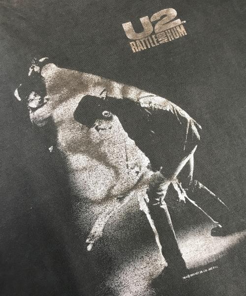 バンドTシャツ（バンドTシャツ）バンドTシャツ (バンドTシャツ) 80s U2(ユーツー) バンドTシャツ ブラック サイズ:XLの古着・服飾アイテム