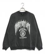 ZAC VARGASザックヴァルガス）の古着「ダメージ加工スウェット」｜ブラック