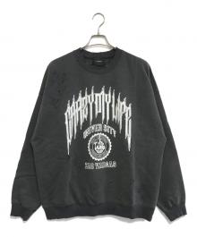 ZAC VARGAS（ザックヴァルガス）の古着「ダメージ加工スウェット」｜ブラック