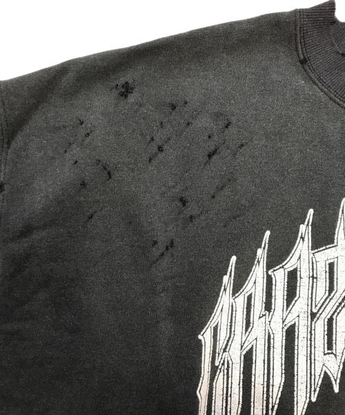 ZAC VARGAS（ザックヴァルガス）ZAC VARGAS (ザックヴァルガス) ダメージ加工スウェット ブラック サイズ:Fの古着・服飾アイテム