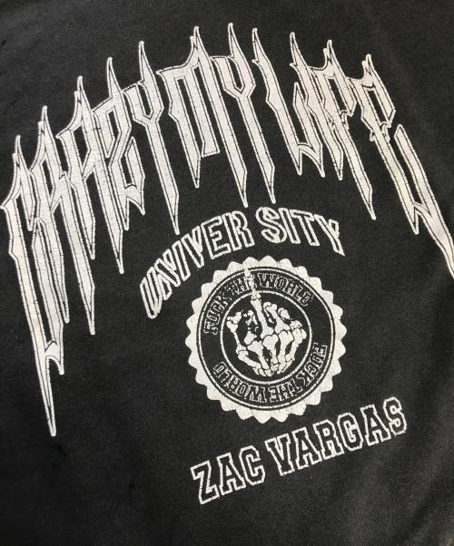 ZAC VARGAS（ザックヴァルガス）ZAC VARGAS (ザックヴァルガス) ダメージ加工スウェット ブラック サイズ:Fの古着・服飾アイテム