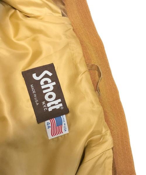 Schott（ショット）Schott (ショット) スエードレザージャケット ブラウン サイズ:44の古着・服飾アイテム