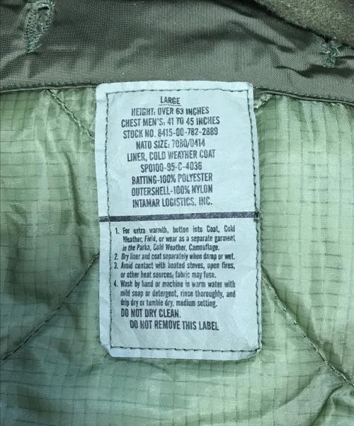 VINTAGE MILITARY（ヴィンテージ ミリタリー）VINTAGE MILITARY (ヴィンテージ ミリタリー) US ARMY M-65 フィッシュテールパーカー カーキ サイズ:LARGEの古着・服飾アイテム