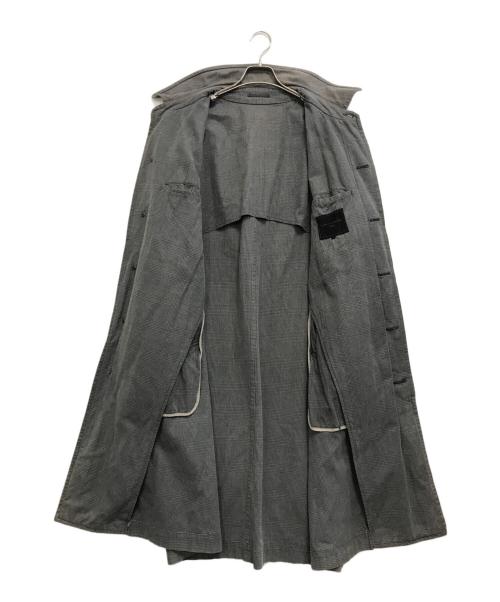 COMME des GARCONS HOMME（コムデギャルソン オム）COMME des GARCONS HOMME (コムデギャルソン オム) チェックロングコート グレー サイズ:Ⅿの古着・服飾アイテム