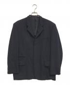 COMME des GARCONS HOMMEコムデギャルソン オム）の古着「ウールギャバ テーラードジャケット」｜ネイビー