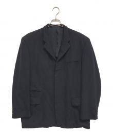 COMME des GARCONS HOMME（コムデギャルソン オム）の古着「ウールギャバ テーラードジャケット」｜ネイビー