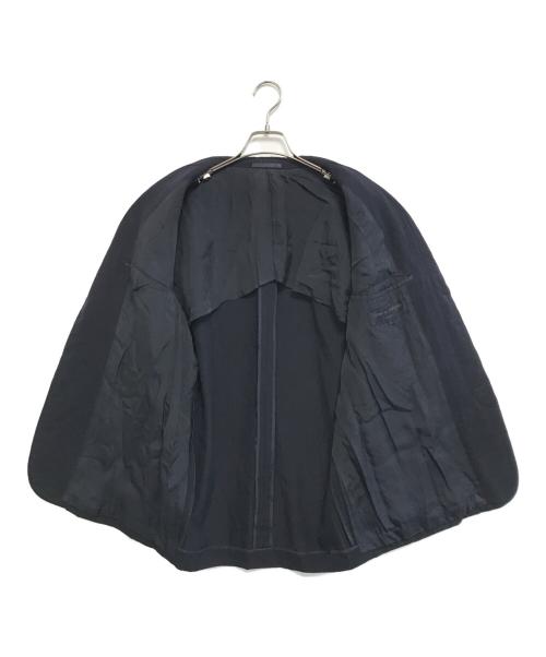 COMME des GARCONS HOMME（コムデギャルソン オム）COMME des GARCONS HOMME (コムデギャルソン オム) ウールギャバ テーラードジャケット ネイビー サイズ:Mの古着・服飾アイテム