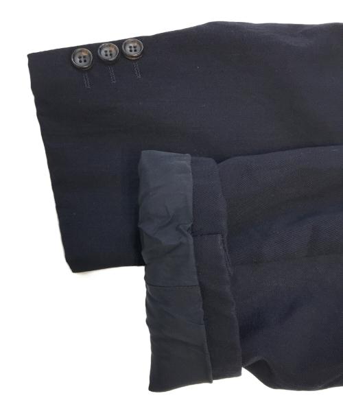 COMME des GARCONS HOMME（コムデギャルソン オム）COMME des GARCONS HOMME (コムデギャルソン オム) ウールギャバ テーラードジャケット ネイビー サイズ:Mの古着・服飾アイテム