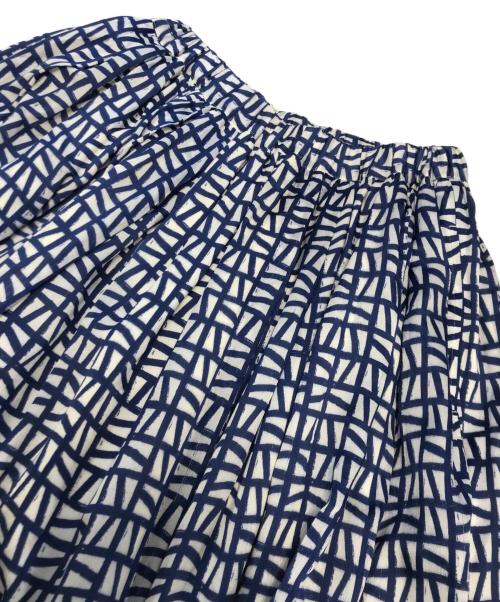 COMME des GARCONS COMME des GARCONS（コムデギャルソン コムデギャルソン）COMME des GARCONS COMME des GARCONS (コムデギャルソン コムデギャルソン) 総柄レイヤードスカート ネイビー サイズ:Sの古着・服飾アイテム