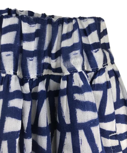 COMME des GARCONS COMME des GARCONS（コムデギャルソン コムデギャルソン）COMME des GARCONS COMME des GARCONS (コムデギャルソン コムデギャルソン) 総柄レイヤードスカート ネイビー サイズ:Sの古着・服飾アイテム