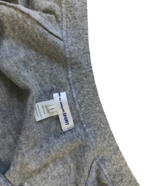 COMME des GARCONS SHIRT（コムデギャルソンシャツ）COMME des GARCONS SHIRT (コムデギャルソンシャツ) ニットカーディガン グレー サイズ:Sの古着・服飾アイテム