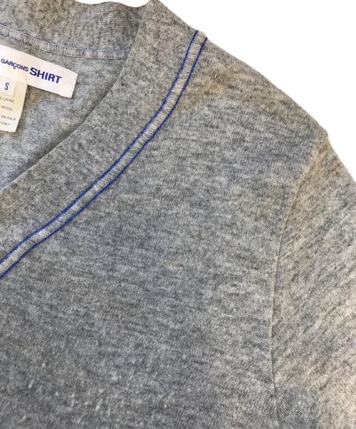 COMME des GARCONS SHIRT（コムデギャルソンシャツ）COMME des GARCONS SHIRT (コムデギャルソンシャツ) ニットカーディガン グレー サイズ:Sの古着・服飾アイテム
