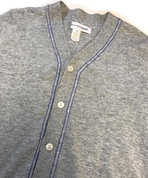 COMME des GARCONS SHIRT（コムデギャルソンシャツ）COMME des GARCONS SHIRT (コムデギャルソンシャツ) ニットカーディガン グレー サイズ:Sの古着・服飾アイテム