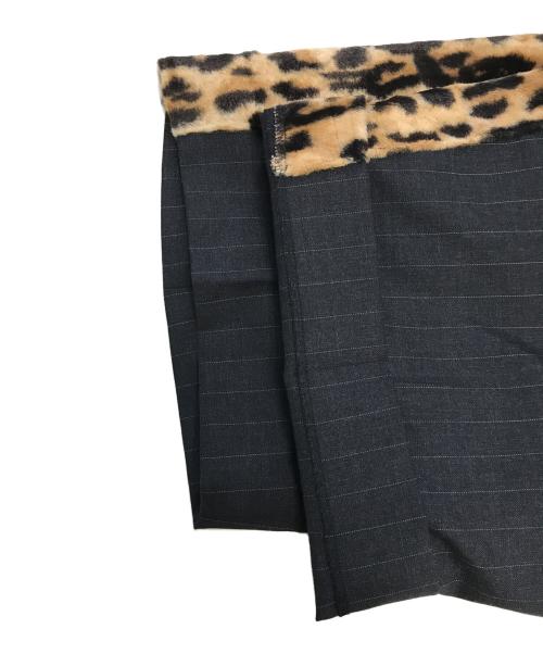 COMME des GARCONS HOMME PLUS（コムデギャルソンオムプリュス）COMME des GARCONS HOMME PLUS (コムデギャルソンオムプリュス) レオパード切替 ハーフパンツ グレー サイズ:Sの古着・服飾アイテム