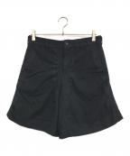 COMME des GARCONS HOMME PLUSコムデギャルソンオムプリュス）の古着「再構築 縮絨ハーフパンツ」｜ブラック