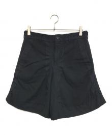 COMME des GARCONS HOMME PLUS（コムデギャルソンオムプリュス）の古着「再構築 縮絨ハーフパンツ」｜ブラック