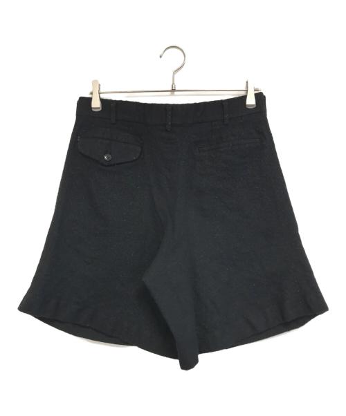 COMME des GARCONS HOMME PLUS（コムデギャルソンオムプリュス）COMME des GARCONS HOMME PLUS (コムデギャルソンオムプリュス) 再構築 縮絨ハーフパンツ ブラック サイズ:Mの古着・服飾アイテム