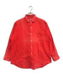 COMME des GARCONS HOMME（コムデギャルソン オム）の古着「シャモアクロスシャツ」｜レッド