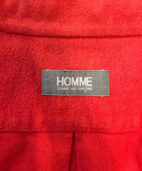 COMME des GARCONS HOMME（コムデギャルソン オム）COMME des GARCONS HOMME (コムデギャルソン オム) シャモアクロスシャツ レッド サイズ:表記なしの古着・服飾アイテム