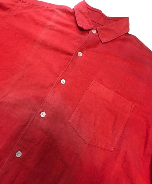 COMME des GARCONS HOMME（コムデギャルソン オム）COMME des GARCONS HOMME (コムデギャルソン オム) シャモアクロスシャツ レッド サイズ:表記なしの古着・服飾アイテム