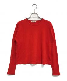 COMME des GARCONS（コムデギャルソン）の古着「ロングスリーブカットソー」｜レッド