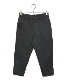 BLACK COMME des GARCONS（ブラックコムデギャルソン）の古着「ポリ縮絨 パンツ」｜グレー