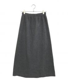 tricot COMME des GARCONS（トリココムデギャルソン）の古着「ウールロングスカート」｜グレー