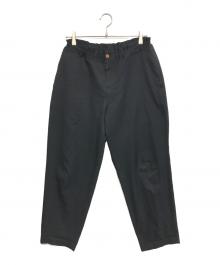 COMME des GARCONS HOMME DEUX（コムデギャルソン オム ドゥ）の古着「ポリ縮絨イージーパンツ」｜ブラック