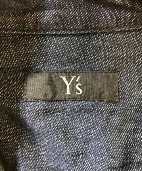 Y's（ワイズ）Y's (ワイズ) SPOTTED DENIM DOUBLE COLLAR SHIRT インディゴ サイズ:1の古着・服飾アイテム