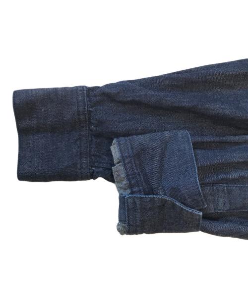 Y's（ワイズ）Y's (ワイズ) SPOTTED DENIM DOUBLE COLLAR SHIRT インディゴ サイズ:1の古着・服飾アイテム
