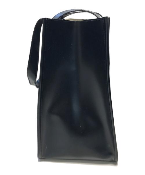 tricot COMME des GARCONS（トリココムデギャルソン）tricot COMME des GARCONS (トリココムデギャルソン) Fレザーハンドバック ブラックの古着・服飾アイテム