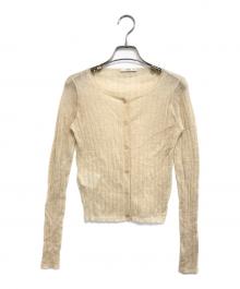 PRADA（プラダ）の古着「カシミヤシルクカーディガン」｜ベージュ