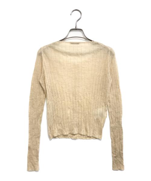 PRADA（プラダ）PRADA (プラダ) カシミヤシルクカーディガン ベージュ サイズ:38の古着・服飾アイテム