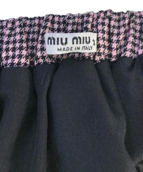 MIU MIU（ミュウミュウ）MIU MIU (ミュウミュウ) リボンミニスカート ピンク サイズ:38の古着・服飾アイテム